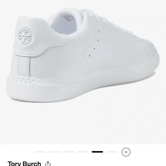 Tory Burch Howell Court Titanium white on white. New no box - Picture 5 of 7
